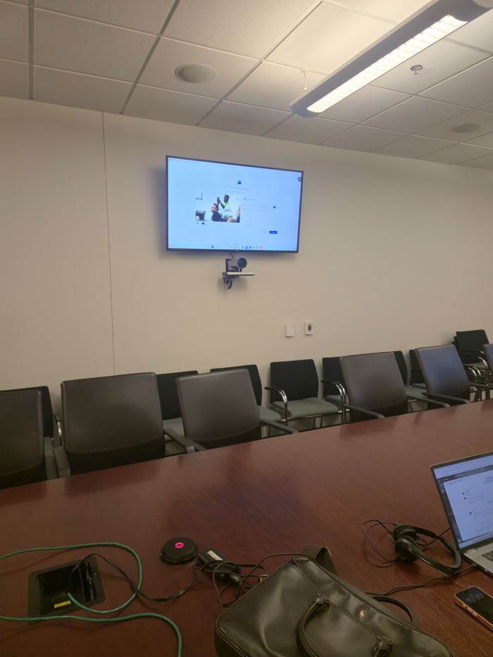 Wall-mounted display and equipment maintained under a facilities support program